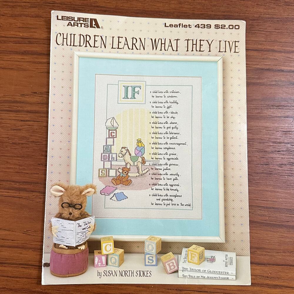 If...Children Learn Cross Stitch Pattern Pamphlet 1986